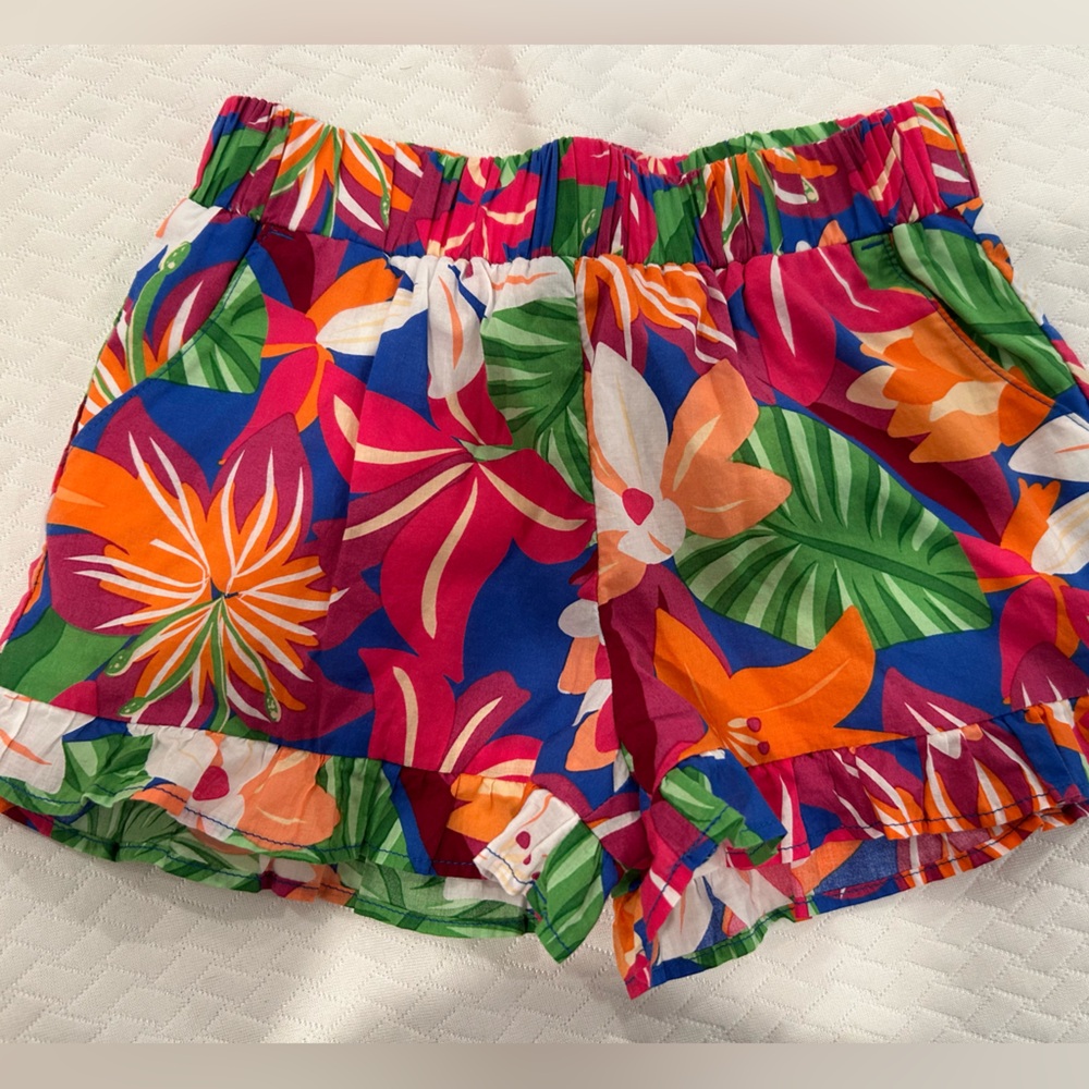 Janie and Jack Multicolor Tropical Shorts